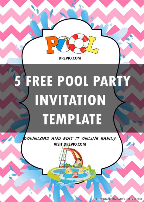 Free Pool Party Invitation Templates To Download