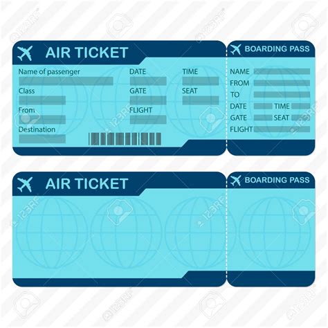 Free Printable Airline Ticket Templates To Download