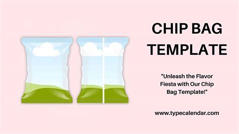 Free Printable Chip Bag Template Design