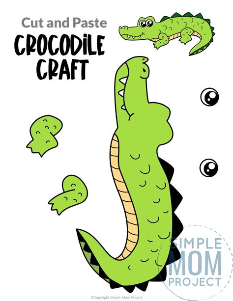 Free Printable Crocodile Craft Template For Kids