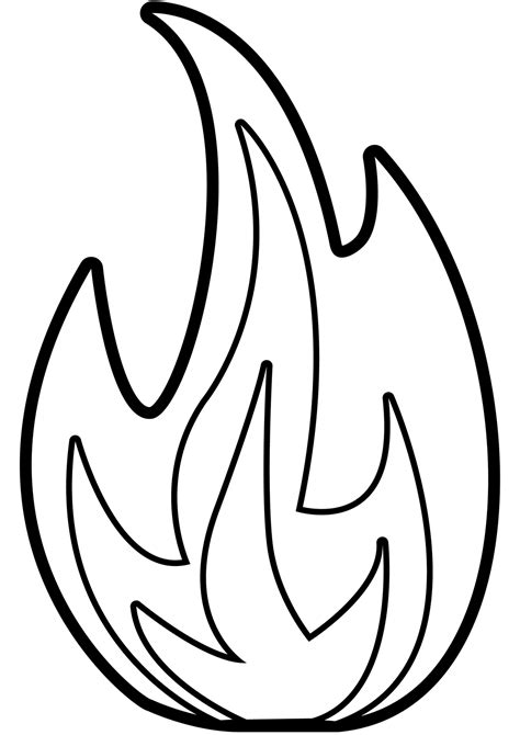 Free Printable Flame Template For Arts And Crafts