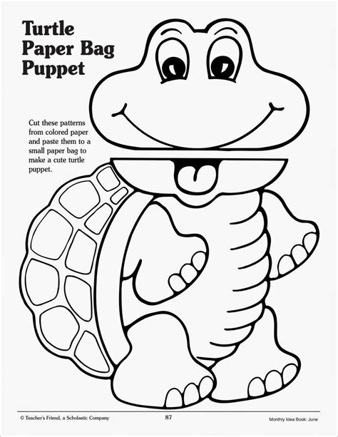 Free Printable Paper Bag Puppet Templates For Kids