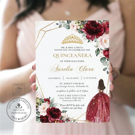 Free Quinceanera Invitation Templates You Can Download Now