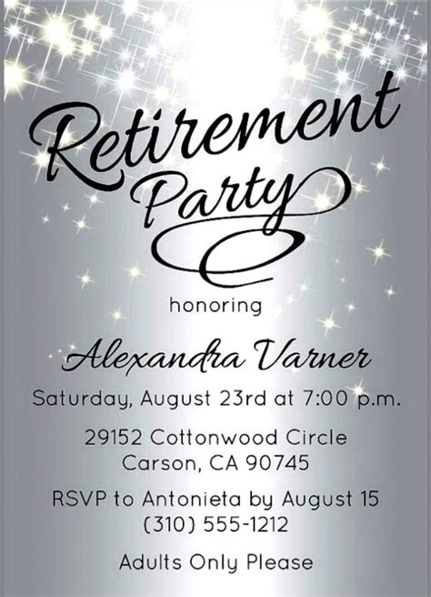 Free Retirement Invitation Template Download