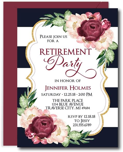 Free Retirement Invitation Templates To Download Now