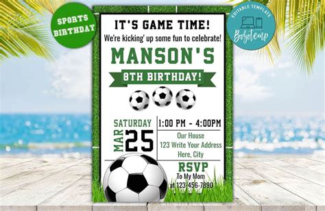 Free Soccer Invite Template Designs For You