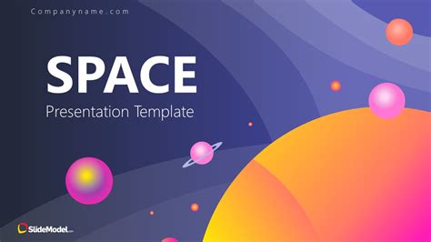 Free Space Themed Powerpoint Template Download