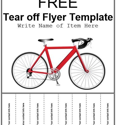 Free Tear Off Flyer Templates For Effective Promotion