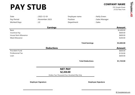 Free Ups Pay Stub Template Download And Guide