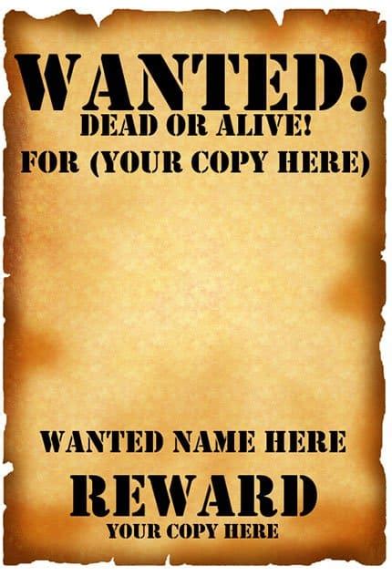 Free Wanted Flyer Template Download