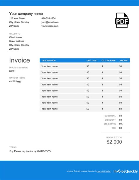 Freelance Actor Invoice Template Made Easy