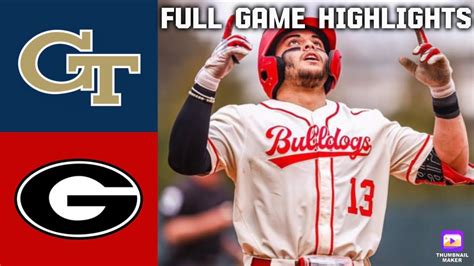 Ga Vs Ga Tech Baseball Rivalry: Battle For Peach State Pride