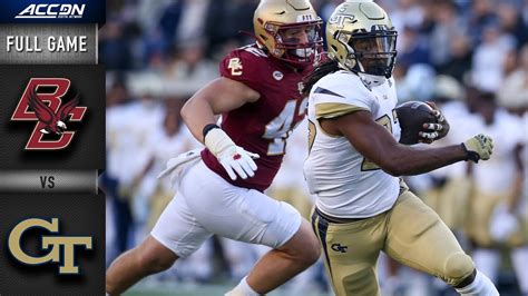 Georgia Tech Vs Bc: Acc Football Rivalry Showdown