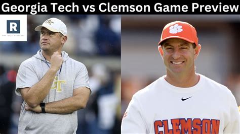 Georgia Tech Vs Clemson Football Game Prediction Preview