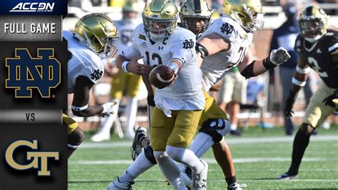 Georgia Tech Vs Notre Dame Football Matchup Preview