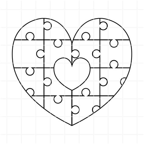 Get 5 Free Heart Puzzle Templates To Print