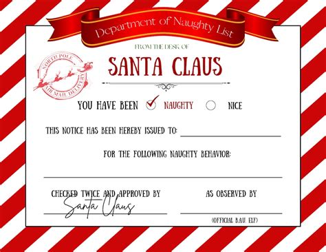 Get Free Santa Certificate Templates Instantly Download