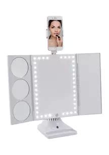 Glo Tech Led Mirror With Phone Holder And Speaker