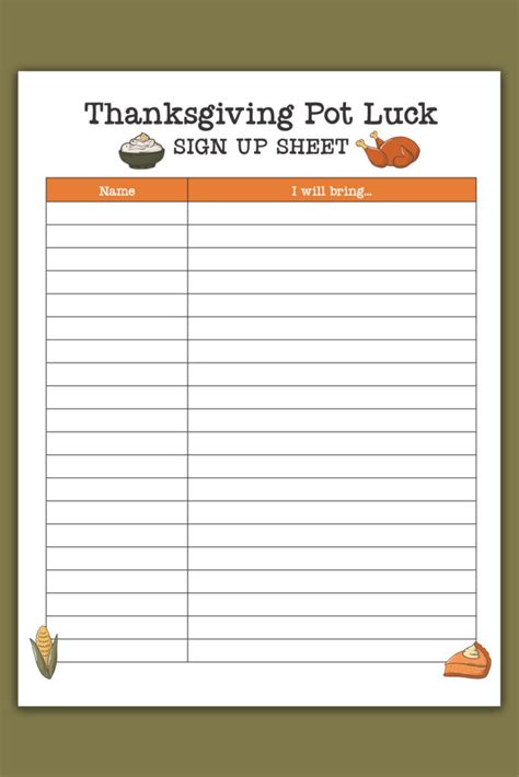 Google Sheets Thanksgiving Template For Easy Planning