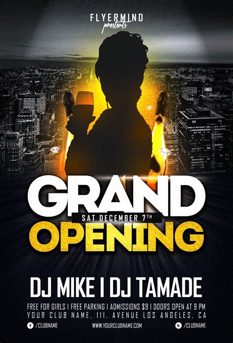 Grand Opening Flyer Template Designs Free Download