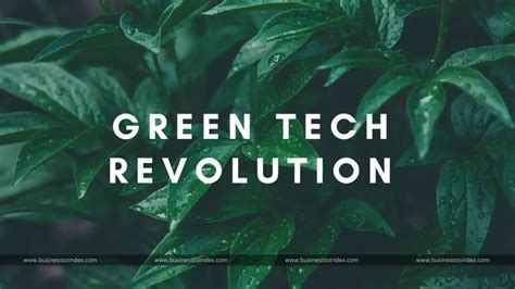 Green Tech Revolution: Sustainable Solutions