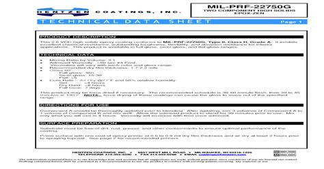 Hentzen Tech Data Sheet Overview And Specifications