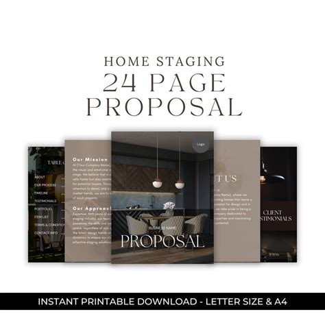 Home Staging Proposal Template And Design Guide