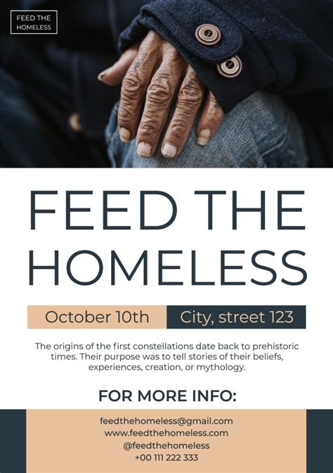 Homeless Support Flyer Template Free Download