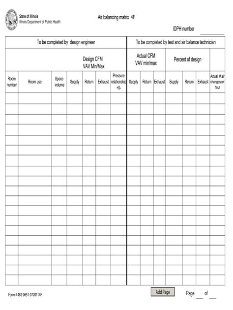 Hvac Air Balance Report Template In Excel