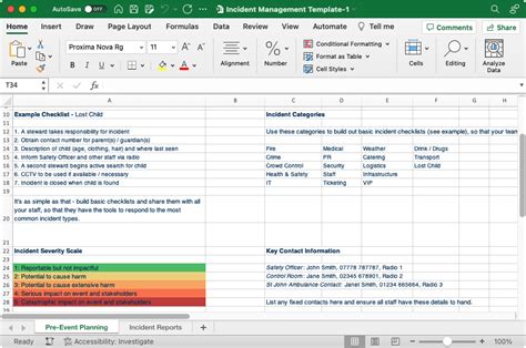 Incident Tracking Excel Template Free Download Now