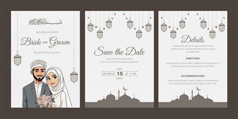 Islamic Wedding Invitation Templates And Designs