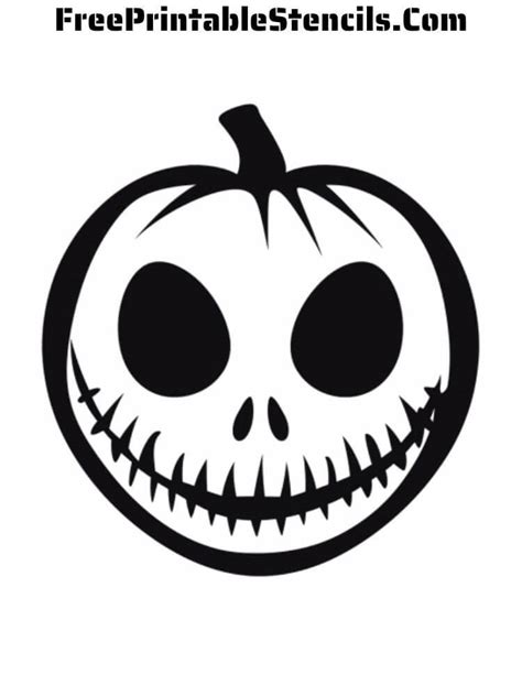 Jack Skellington Pumpkin Carving Template Guide