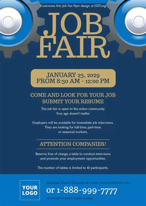 Job Fair Flyer Template Designs For Attracting Top Talent