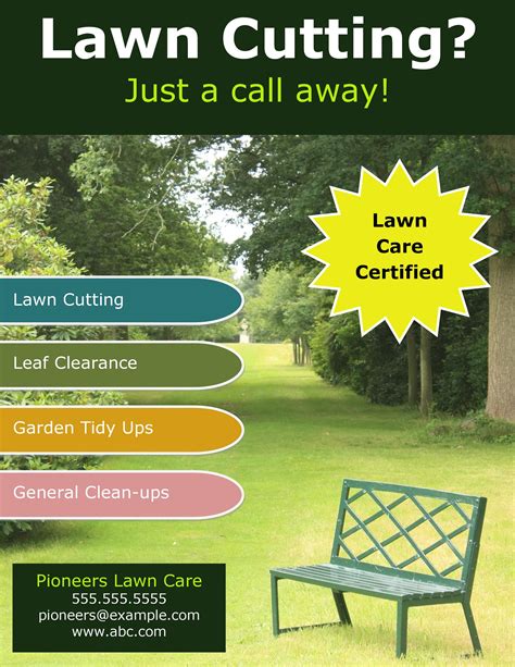 Lawn Care Flyers Templates Free Download And Customize