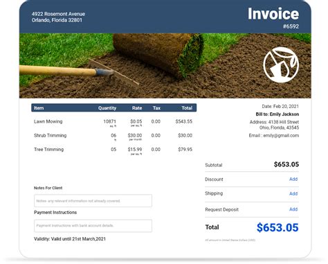 Lawn Care Invoice Templates Made Easy And Free