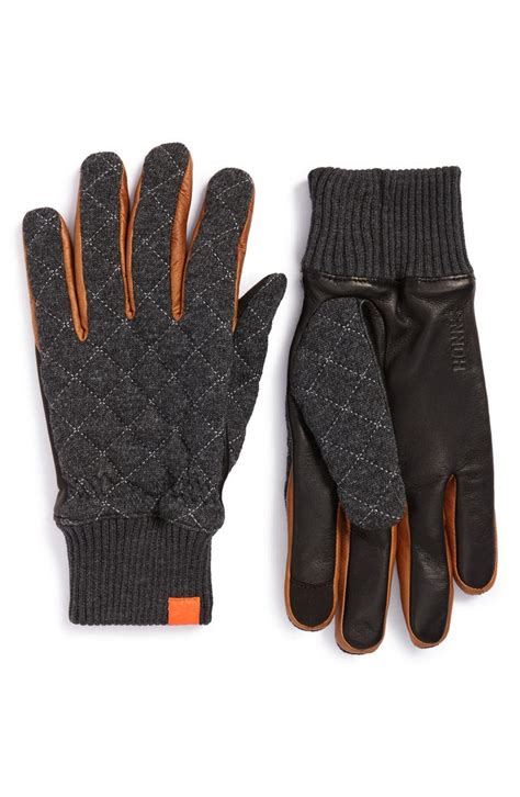 Leather Tech Gloves For Touchscreens And Outdoor Use