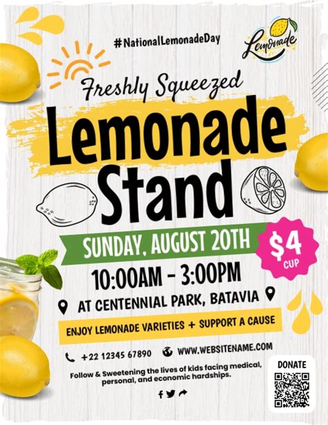 Lemonade Stand Flyer Template Free Download