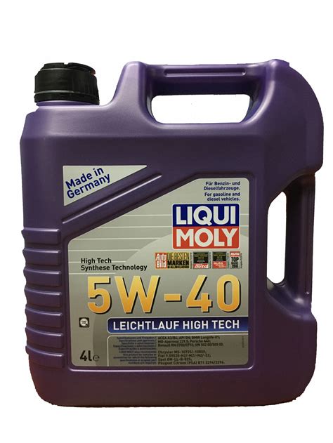 Liqui Moly 5w40 Leichtlauf High Tech Engine Oil Review