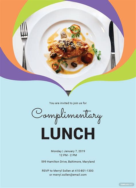 Luncheon Flyer Template Free Download