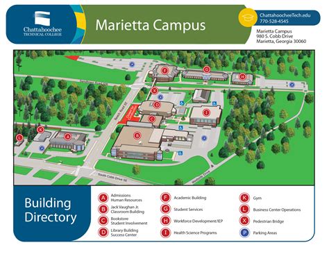 Marietta Campus Map With Chat Tech Locations