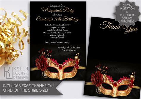 Masquerade Ball Invitation Templates Free Download