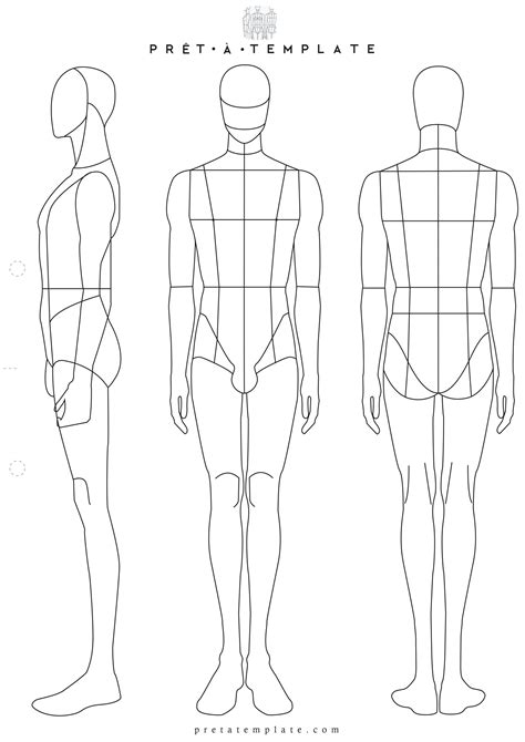 Mastering Male Body Template Drawing Made Easy