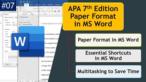 Microsoft Word Apa 7th Edition Template Made Easy