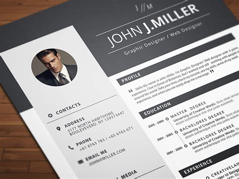 Minimalist Resume Template In Microsoft Word