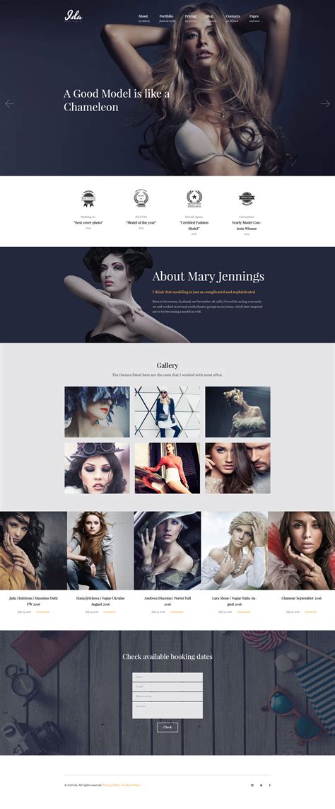 Modeling Portfolio Template Free Download Now Available