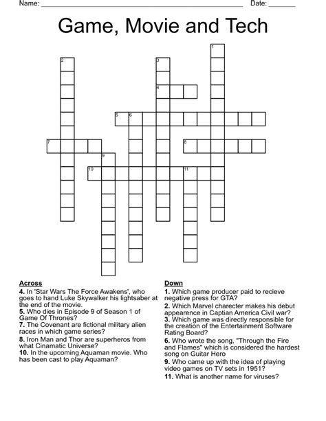 Movie Explosion Tech In Crosswords Explained