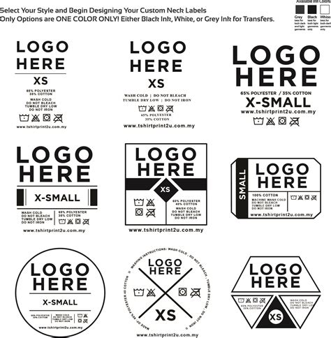 Neck Label Template Free Download Printable Pdf Designs