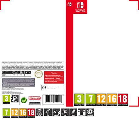 Nintendo Switch Game Case Template Designs