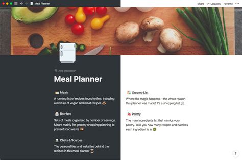 Notion Meal Planning Template Made Easy