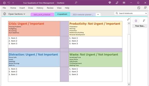 Onenote Calendar Template For Efficient Time Management